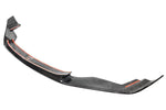 wide view of TRE Pre-Preg Carbon Fibre Front Splitter for BMW M2 OG F87 2015-2018 with white background