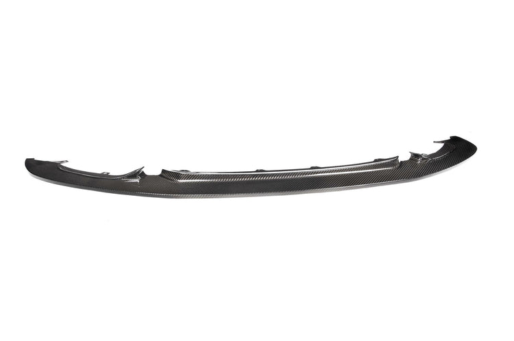 wide view of TRE Pre-Preg Carbon Fibre GTS V2 Front Splitter for BMW M3 F80 / M4 F82 2014-2020 with white background