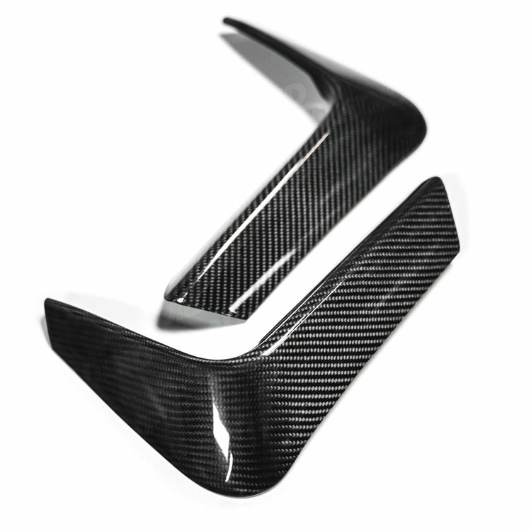 wide view of TRE Pre-Preg Carbon Fibre Rear Bumper Covers for BMW M3 (F80) / M4 (F82) 2014-2020 with white background