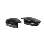 wide view of TRE Pre-preg Carbon Fibre Wing Mirror Covers for BMW M3 / M4 / M2 / M240i / M340i 2020+ with white background