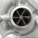 A close up view of Pure Turbos Turbo Upgrade Pure800 for BMW N63R 2016-2020 with white background