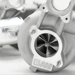 A close up view of Pure Turbos Turbo Upgrade NEW Pure800 for BMW S55 (M2 / M3 / M4) 2014-2020 with white background
