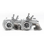 A front wide view of Pure Turbos Turbo Upgrade Pure Stage 2+ for BMW S55 (M2 / M3 / M4) 2014-2020 with white background