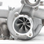 A close up view of Pure Turbos Turbo Upgrade Pure Stage 2+ for BMW S55 (M2 / M3 / M4) 2014-2020 with white background