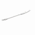 MagnaFlow 5561542 carb direct-fit catalytic converter, front three-quarter view of the turntable spin