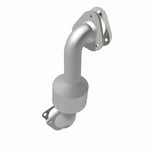 MagnaFlow 551017 carb direct-fit catalytic converter, rear view of the turntable spin