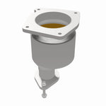 MagnaFlow 5461406 carb direct-fit catalytic converter, side view of the turntable spin