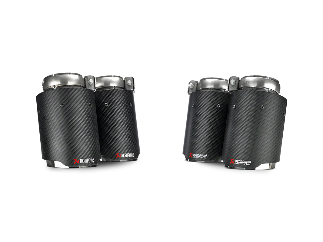 Akrapovic Tail pipe set (Carbon) TP-CT/26 for BMW M3 (F80) 2015-2018, side view