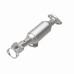 MagnaFlow 52860 oem grade direct-fit catalytic converter, rear view of the turntable spin