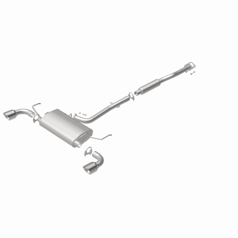 BRExhaust 106-0173 direct-fit exhaust kit, rear view of the turntable spin