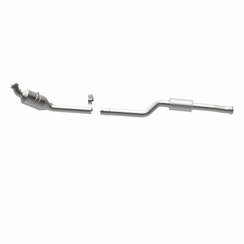 MagnaFlow 5461916 carb direct-fit catalytic converter, side view of the turntable spin