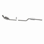 MagnaFlow 5461916 carb direct-fit catalytic converter, side view of the turntable spin
