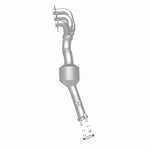 MagnaFlow 5531718 carb manifold converter, rear three-quarter view of the turntable spin