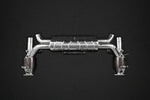 Capristo muffler for Porsche 991.2 Carrera with black background