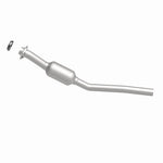 MagnaFlow 3391275 carb direct-fit catalytic converter, side view of the turntable spin