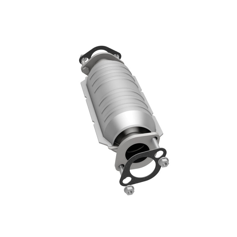 MagnaFlow 5571653 carb direct-fit catalytic converter, opposite side view of the turntable spin