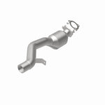 MagnaFlow 5592595 carb direct-fit catalytic converter, rear view of the turntable spin