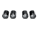 Akrapovic Tail pipe set (Carbon) TP-CT/3 for BMW M3 (E90/E92/E93) 2008-2013, angled view