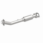 MagnaFlow 4593218 carb direct-fit catalytic converter, front three-quarter view of the turntable spin