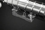closeup of Capristo muffler for Porsche 991.2 Carrera with black background