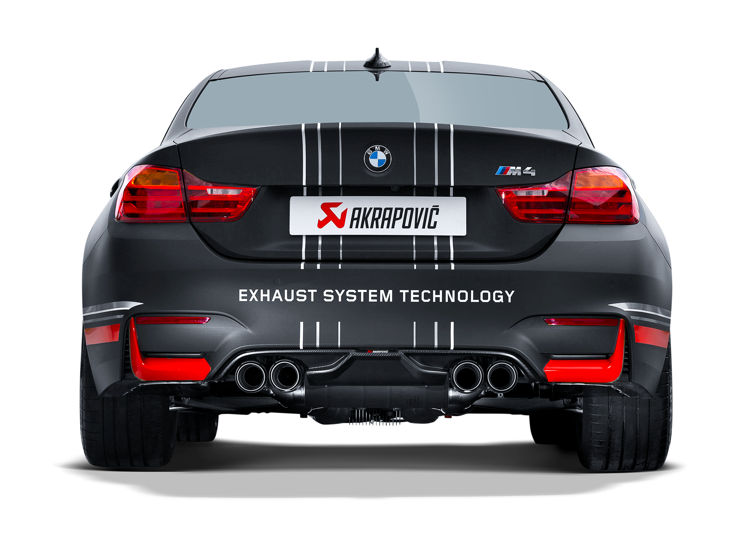 Akrapovic BMW M4 (F82 F83) Rear Carbon Fiber Diffuser - Matte DI-BM/CA/1 for BMW M4 F82/F83 2015-2020, rear view