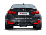 Akrapovic BMW M4 (F82 F83) Rear Carbon Fiber Diffuser - Matte DI-BM/CA/1 for BMW M4 F82/F83 2015-2020, rear view