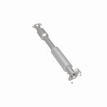 MagnaFlow 52641 oem grade direct-fit catalytic converter, rear three-quarter view of the turntable spin