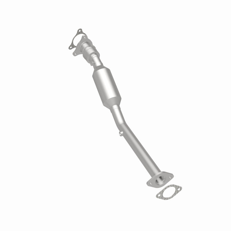 MagnaFlow 5461137 carb direct-fit catalytic converter, rear three-quarter view of the turntable spin
