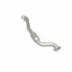 MagnaFlow 5491966 carb direct-fit catalytic converter, rear three-quarter view of the turntable spin