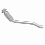 MagnaFlow 5551531 carb direct-fit catalytic converter, side view of the turntable spin