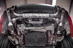 underbody shot of Capristo muffler for Porsche 991.2 Carrera 