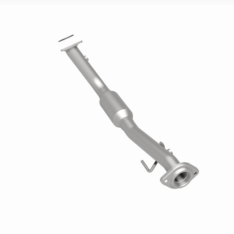 MagnaFlow 4651649 carb direct-fit catalytic converter, rear three-quarter view of the turntable spin