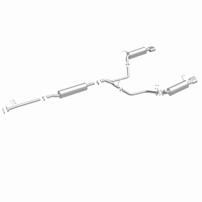 BRExhaust 106-0248 direct-fit exhaust kit, front three-quarter view of the turntable spin