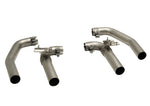 Remus Audi S3 Sedan Outlet Tubes, two pairs of bent outlet tubes with mounting brackets