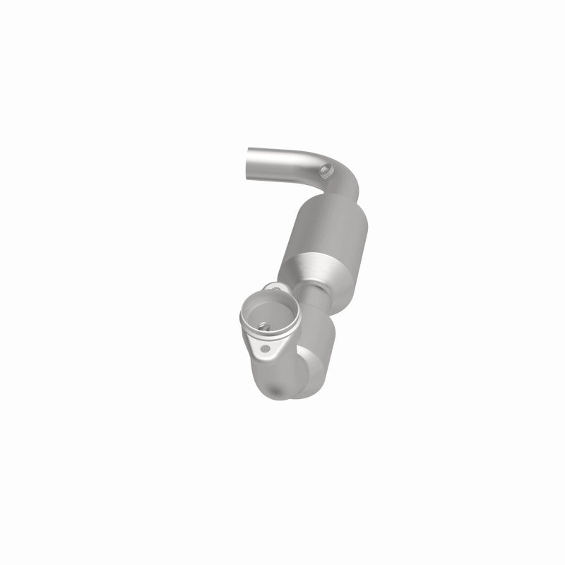 MagnaFlow 280007 oem grade direct-fit catalytic converter, side view of the turntable spin