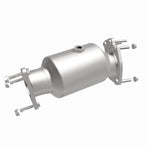 MagnaFlow 280162 oem grade direct-fit catalytic converter, front three-quarter view of the turntable spin