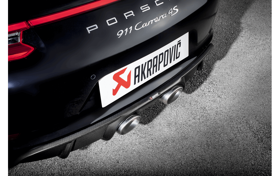 Akrapovic Porsche 911 Carrera S/4/4S/GTS (991.2) Rear Carbon Fiber Diffuser - Matte DI-PO/CA/3 for Porsche 911 Carrera/S/4/4S/GTS 991.2 2017-2019, rear view