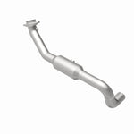 MagnaFlow 5451831 carb direct-fit catalytic converter, rear view of the turntable spin