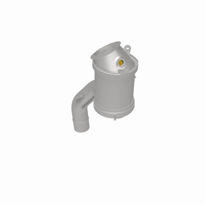 MagnaFlow 52263 oem grade direct-fit catalytic converter, rear three-quarter view of the turntable spin