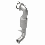 MagnaFlow 5411350 carb direct-fit catalytic converter, rear view of the turntable spin