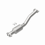 MagnaFlow 52709 oem grade direct-fit catalytic converter, rear view of the turntable spin
