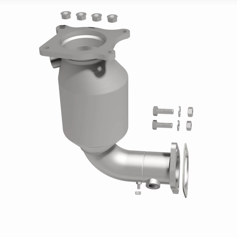 MagnaFlow 6511822 epa direct-fit catalytic converter, side view of the turntable spin