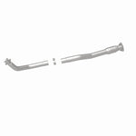 MagnaFlow 24231 hm grade direct-fit catalytic converter, rear three-quarter view of the turntable spin