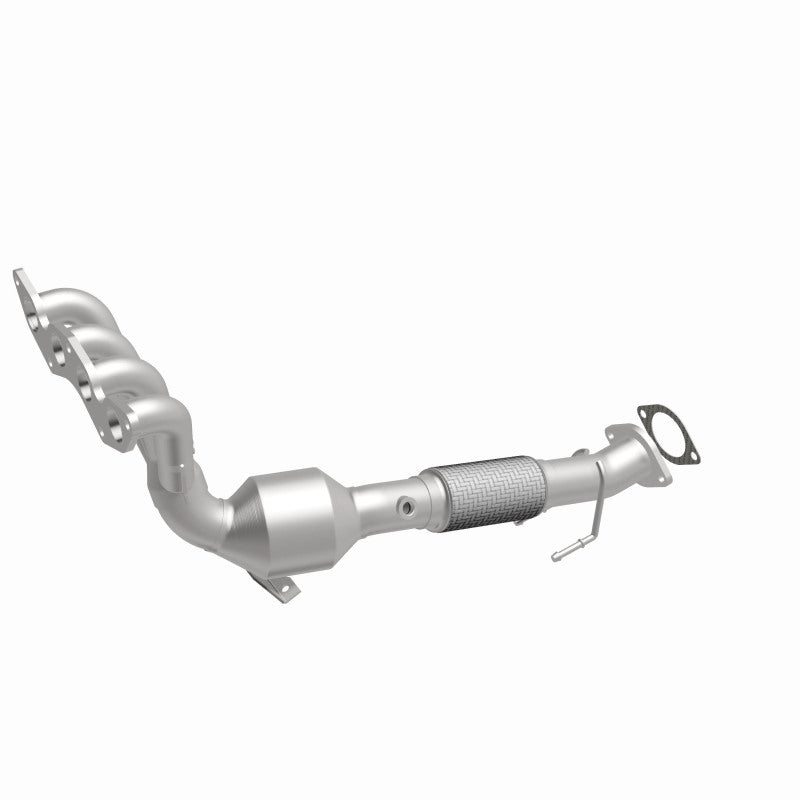 MagnaFlow 5531253 carb manifold converter, front three-quarter view of the turntable spin