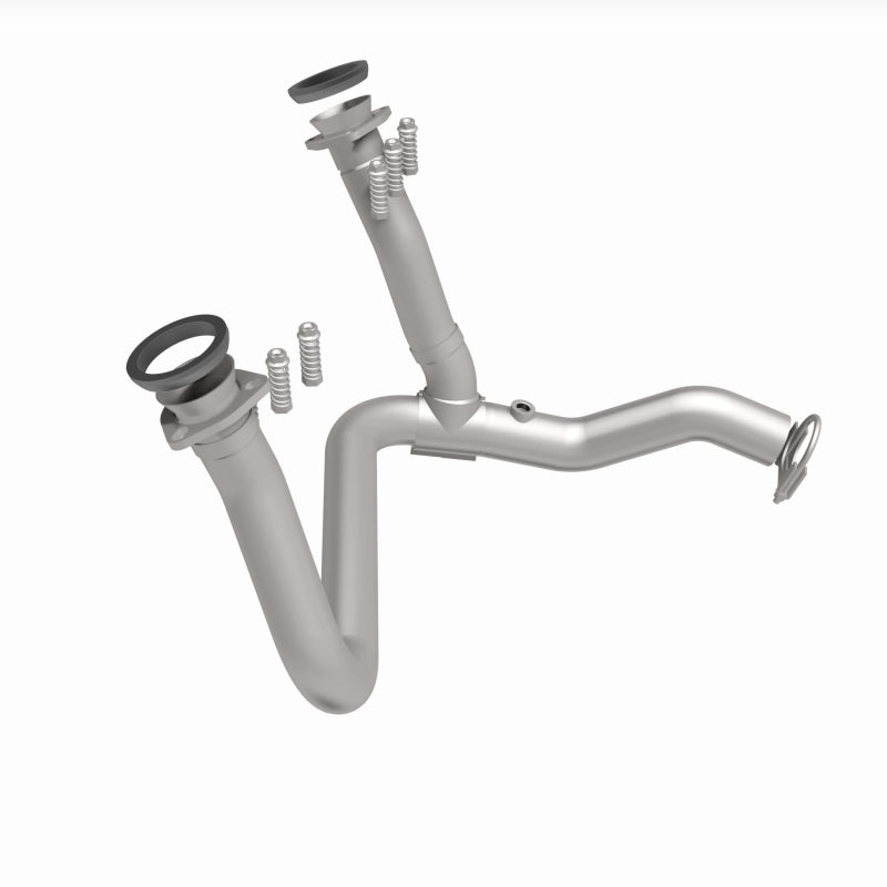 BRExhaust 107-0176 exhaust pipe, side view of the turntable spin