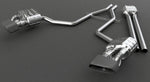 Capristo Panamera 970 Executive valved exhaust with mid-pipes and black rectangular tips