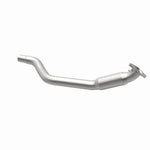 MagnaFlow 5461965 carb direct-fit catalytic converter, opposite rear three-quarter view of the turntable spin
