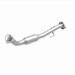 MagnaFlow 4651649 carb direct-fit catalytic converter, front three-quarter view of the turntable spin