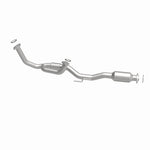 MagnaFlow 4481880 carb direct-fit catalytic converter, side view of the turntable spin