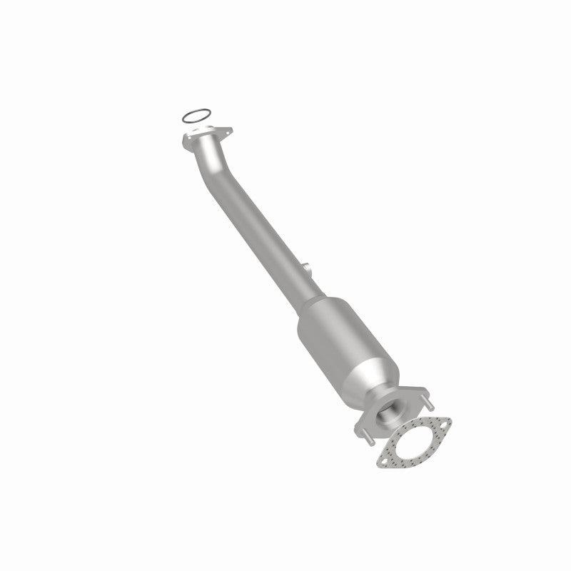 MagnaFlow 5592602 carb direct-fit catalytic converter, rear three-quarter view of the turntable spin